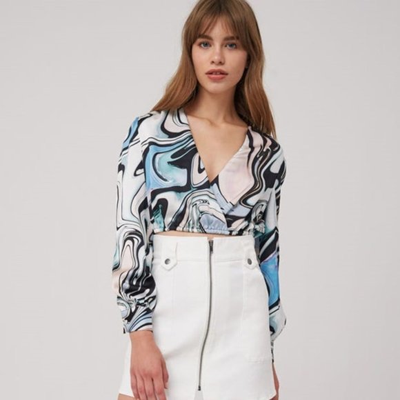 Fifth Label SOUND LONG SLEEVE TOP BLACK SWIRL - Picture 3 of 5